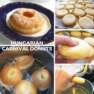 Hungarian carnival donut