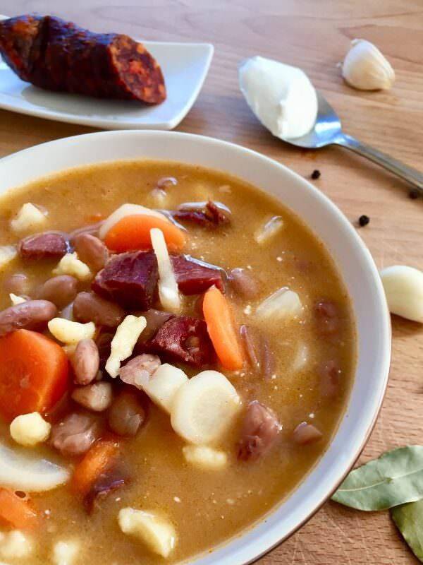 Hungarian Jókai bean soup, Jókai bableves